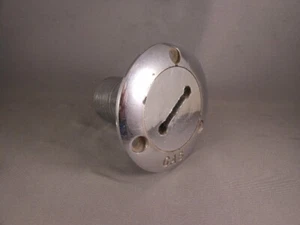 Used Vtg Aftermarket Boat Deck Mount Gas Filler Tube & Fuel Cap Stainless Steel - Picture 1 of 13