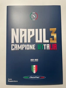 2023 Folder Filatelico Napoli Campione Italia Calcio 2022/23 Tessera Filatelica - Picture 1 of 6