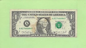 1988A $1 WEB FED PRESS  A 9174 4084 F  .... FRONT PLATE-4, BACK-6  RUN-15 - Picture 1 of 2