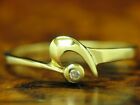 14Kt 585 Yellow Gold Ring With Diamond Decorations/Ornamented Head /1,5G / Rg 57