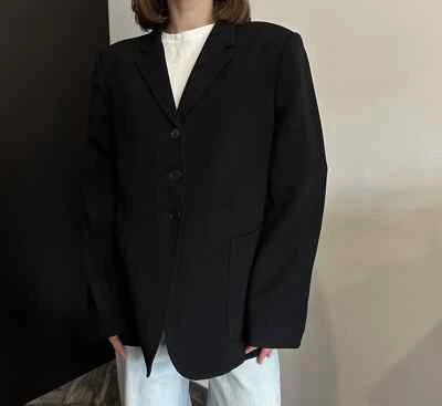 Stella McCartney Women's Blazer Black Viscose Jacket 46 - Image 1 of 4