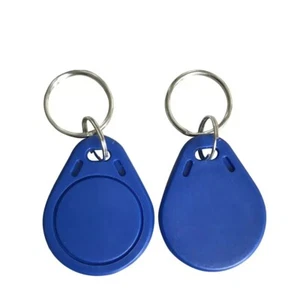 Chiave RFID controllo accessi 13,56 MHz Fobs Classic 1K ABS IC Smart Tags blu confezione da 100 - Foto 1 di 8