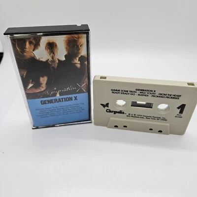 Generation X (Billy Idol) Self-Titled 1978 Clear Cassette Tape Punk  - Image 1 of 2