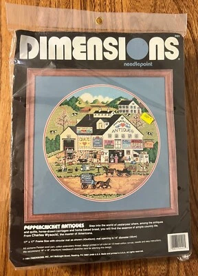 Dimensions Needlepoint Kit  2421 Peppercricket Antiques Charles Wysocki Sealed - Image 1 of 4