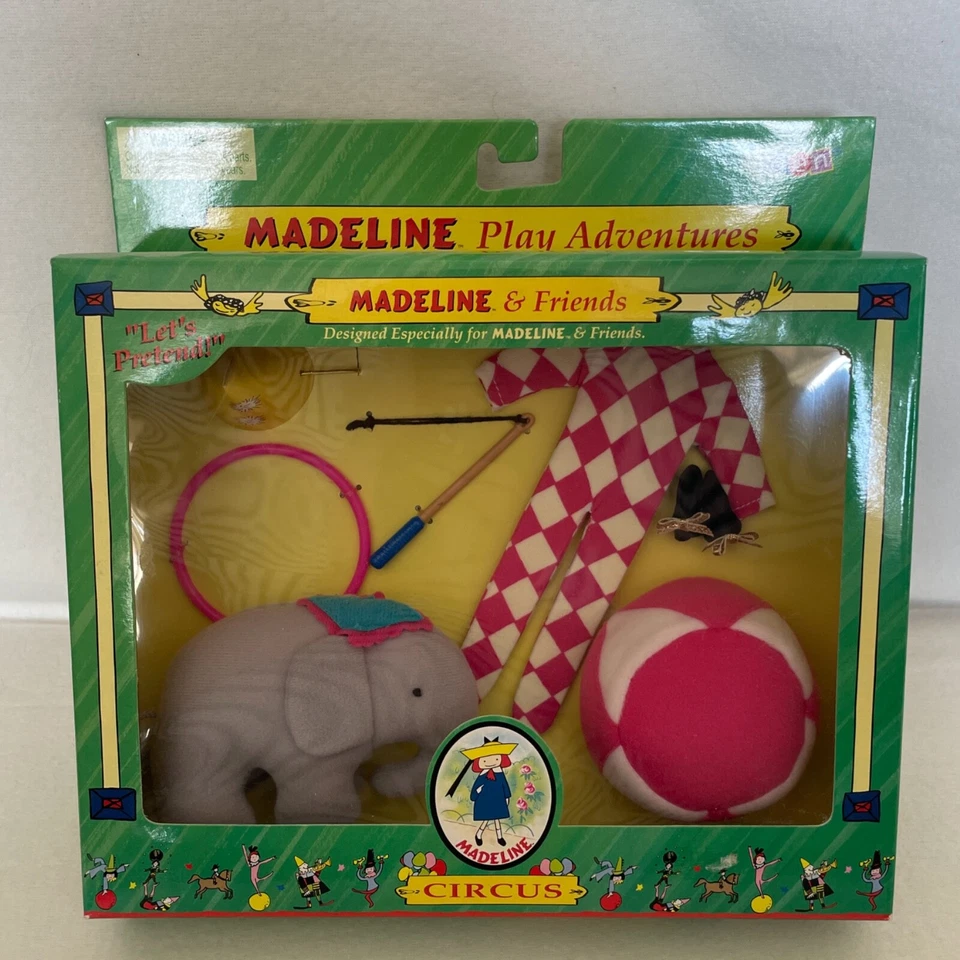Madeline & Friends Eden 2000 Play Adventures Circus con elefante para muñecas de 8" nuevo en caja Foto 1 de 1
