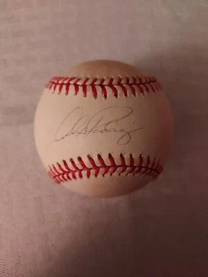 Alex Rodriguez Mariners Rangers Yankees SIGNED OML Baseball w/ JSA COA & display - Image 1 of 4