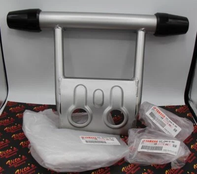NEW OEM factory Banshee 1987-2006 front bumper guard + rubber end caps SILVER - Image 1 of 4