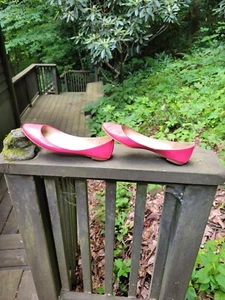 Witchery PINK Leather Ballet Flats 7.5 - Picture 1 of 6
