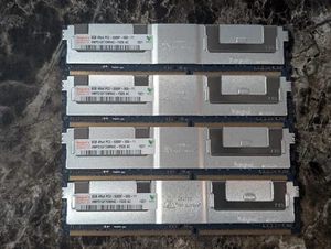 SET OF 4 - HMP31GF7EMR4C-Y5D5 AC 8GB 4RX4 PC2-5300F ecc-reg SERVER RAM - Picture 1 of 1