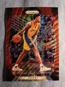 2017-18 Panini Prizm Ruby Wave Prizm Brandon Ingram #284 Red Lakers - Picture 1 of 2