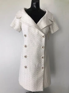 Vestido para mujer BOSTON PROPER talla 8 blanco NUEVO con etiquetas - Imagen 1 de 12