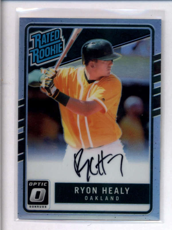 RYON HEALY 2017 DONRUSS OPTIC RATED ROOKIE HOLO AUTO RC #089/150 AJ8588 - Image 1 of 1