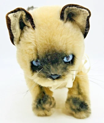 Applause Realistic Siamese Cat Plush Standing 1987 Stuffed Animal 9 Inch - Image 1 of 4