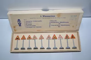 DDR-Herr Hels (10) Vintage Warnzeichen I Set 1 w/Box for PIKO-GUTZOLD-Putz - Picture 1 of 5