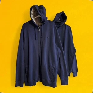 Vintage Blank Hoodie Lot of 2 Mens XXL Starter & Jansport Baggy Sweatshirt Y2K - Picture 1 of 10