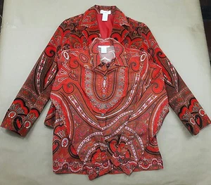 Isaac Mizrahi Womens Target Blazer and shirt, wild and crazy SMALL S - Picture 1 of 8