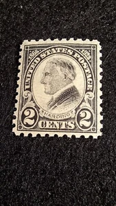 Scott #612, M/F/NH, Harding, Black, 2 cent, perf 10, 1923 Rotary press - Picture 1 of 2