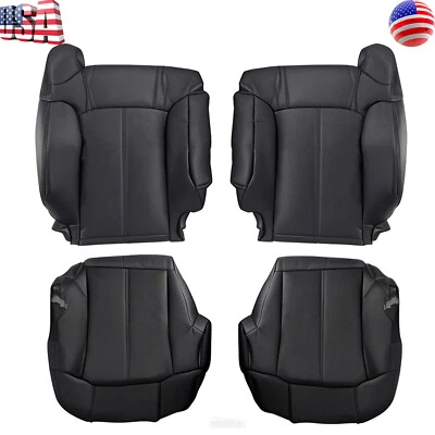 Driver & Passenger Seat Covers for 99-02 Chevrolet Silverado GMC Sierra Full Set Foto 1 de 4
