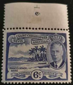 St. Christopher: 1952 King George VI of United Kingdom & L. (Collectible Stamp). - Picture 1 of 1