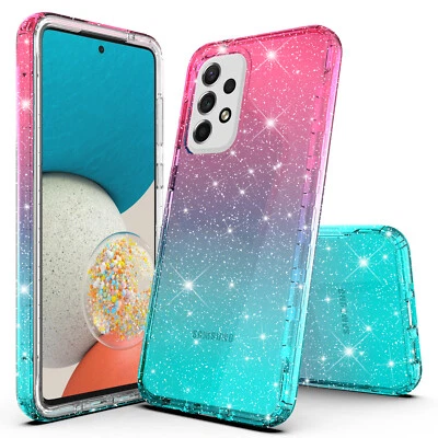 Funda transparente brillante degradada para Samsung Galaxy A02S Foto 1 de 4