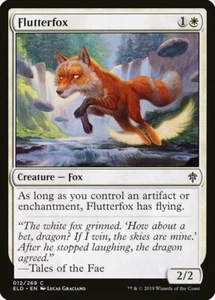 FLUTTERFOX X 4 N/M- THRONE OF ELDRAINE MAGIC THE GATHERING - Picture 1 of 1