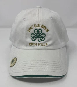 2017 US Open ERIN HILLS Golf USGA Member Cap Hat Adjustable PGA White With Pin - Picture 1 of 7