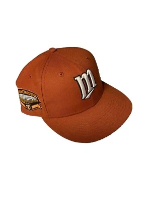 Boné exclusivo Minnesota Twins HHH Metrodome Patch New Era 59Fifty 7 1/8 chapéu clube - Imagem 1 de 4