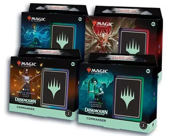 MTG Duskmourn Commander Deck Set of 4 Case Magic the Gathering New Sealed - Image 1 of 1