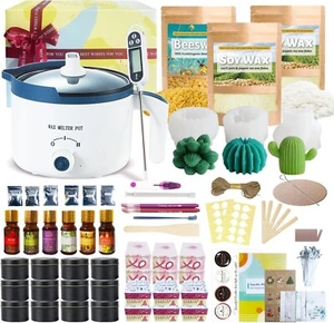 Candle Making Kit with Electric Wax Melting Pot, DIY Wax Melting Set for Adult - Picture 1 of 6