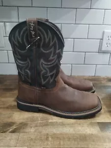 Neu ohne Karton Justin Feuerwehrmann 11" eckige Zehenpartie Arbeitsstiefel Herren Größe 11 EE Weite wasserdicht - Bild 1 von 8