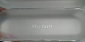 Nuevo estuche para gafas Nike de plástico duro transparente "Solo hazlo" - Imagen 1 de 1
