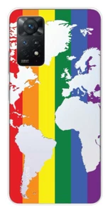 Coque en silicone imprimée compatible Xiaomi Redmi Note 11 Pro Plus 5G Map LGBT - Foto 1 di 3