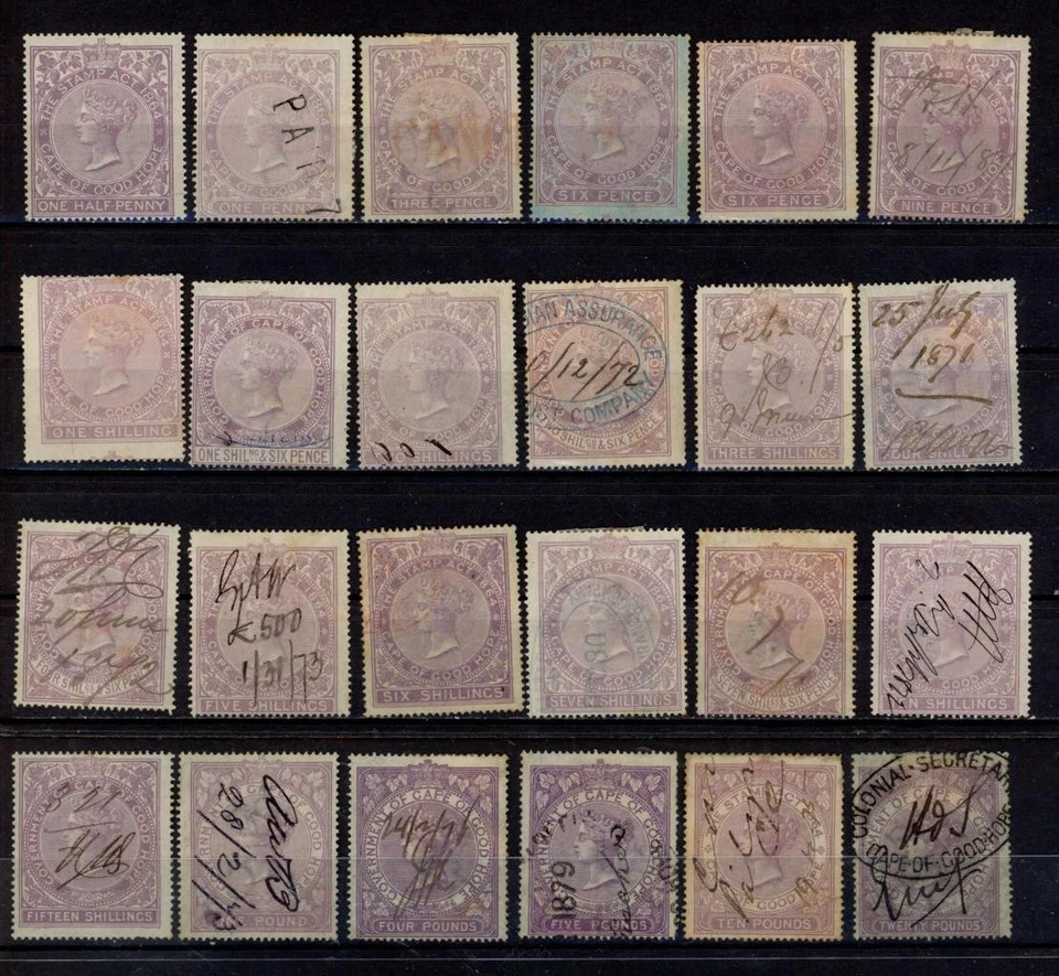 Cape of Good Hope South Africa revenues 1865 perf. 15 fiscal - Image 1 of 1