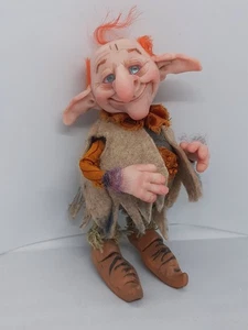Barney Squeaknose - handgefertigte Elfenpuppe, OOAK Fantasy Figur, skurrile Kunst Skulptur - Bild 1 von 9