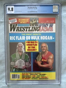 HULK Hogan + Ric Flair WRESTLING USA Juni 1990 NEWSSTAND CGC 9.8 Mint Pristine - Bild 1 von 6