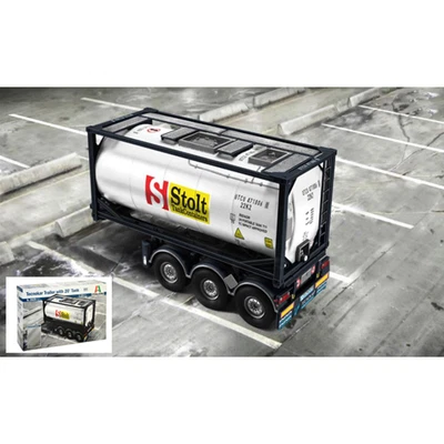 TECNOKAR 20' TANK TRAILER KIT 1:24 Italeri Kit Camion Modellino Nuovo - Immagine 1 di 3