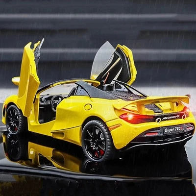 1/24 McLaren Supra 720s Alloy Diecast Model Sports Racing Car Sounds Lights Toys - Image 1 of 4