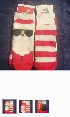 Meias femininas corte baixo 3 pacotes 2 pares por PK Holiday Time tamanho 4-10 novas - Imagem 1 de 3