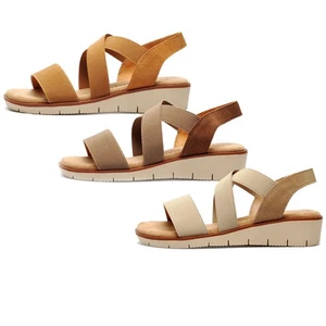 Fleet & Foster Freesia Damen Urlaub Sandalen Wildleder Memory Foam Keil Schuhe - Picture 1 of 16