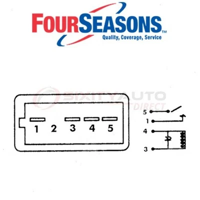 Four Seasons Engine Cooling Fan Motor Relay for 1985 Buick Somerset Regal - qh - Image 1 of 4