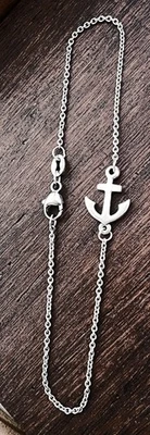 Вышедший на пенсию якорный браслет James Avery 7,5 дюйма - Изображение 1 из 3