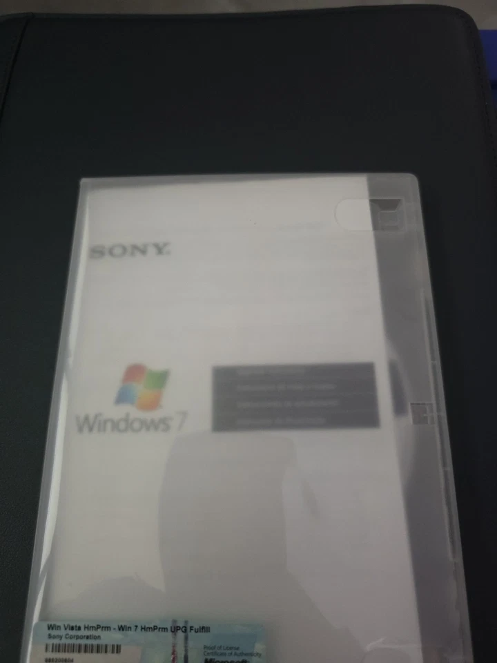 Sony Vaio Windows Vista Home to Windows 7 Home Premium Upgrade Disc DVD - Image 1 of 3