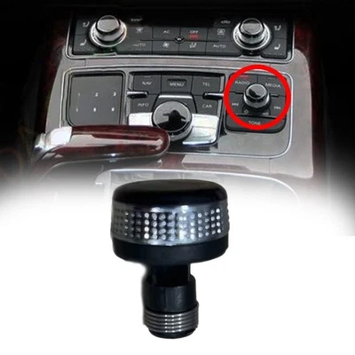 Console Volume Knob Car Audio Upgrade Plastic Body Easy Installation Direct Fit - Image 1 of 4