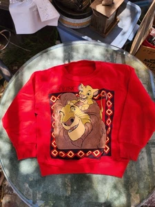 Vintage Youth Lion King Sweatshirt Mufasa And Simba - Picture 1 of 5