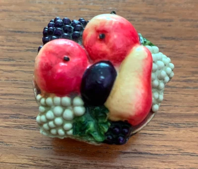 Antique novelty Celluloid  tape measure as a Basket of fruit - Image 1 of 4