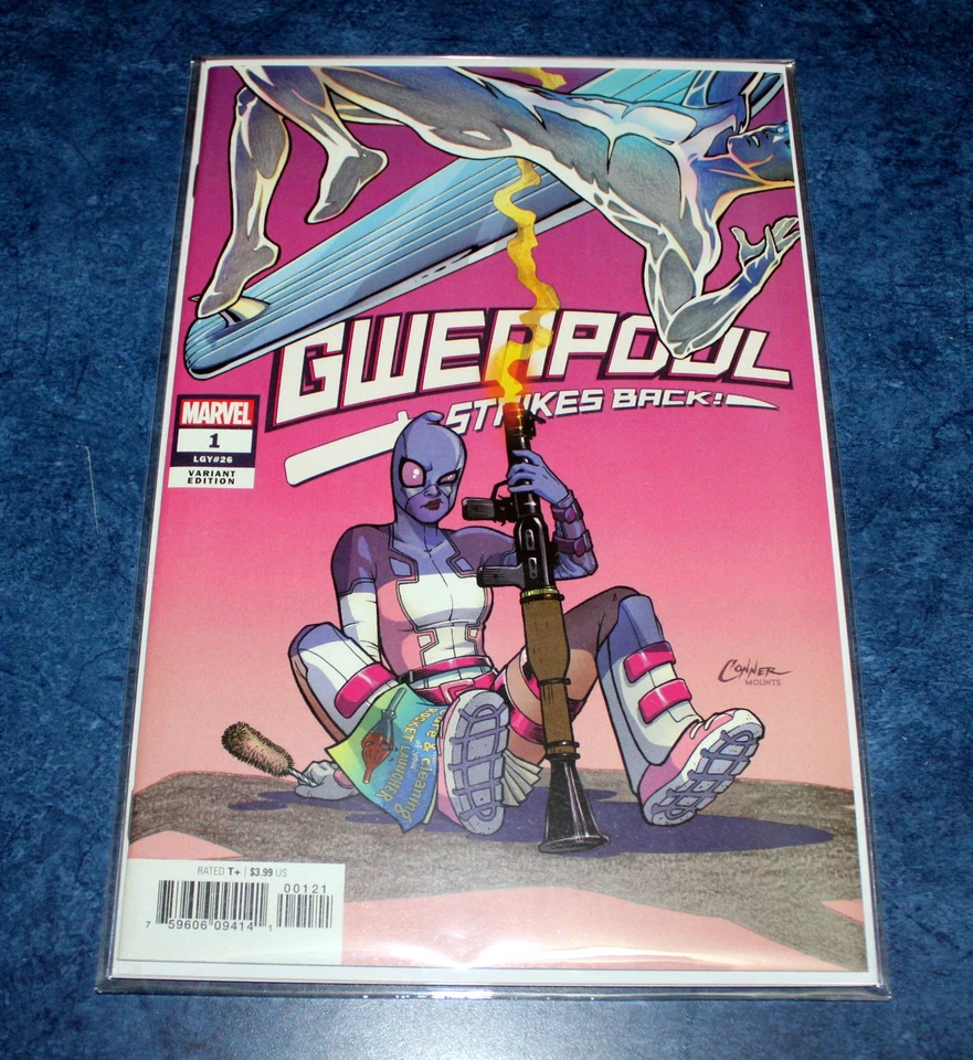 GWENPOOL strikes back #1 1:50 Amanda Connor Variant Marvel Comics 2019 RARE NM - Image 1 of 4