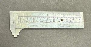 Antigua herramienta de maquinista pinza de acero inoxidable de bolsillo ejecutiva vintage - Imagen 1 de 3