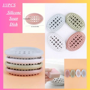 Soap Bars Dry Ceramic Frosted Soap Dish Soap Drying Rack Bathroom - Picture 1 of 17