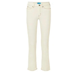 M.i.h Women's Sz 30 NWT Ivory High Rise Jeans Straight Leg Stretch Denim - Picture 1 of 10
