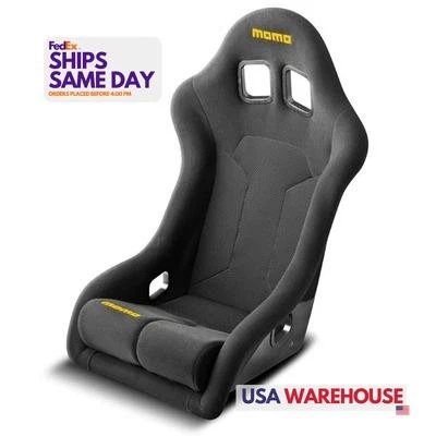 Momo Automotive 1071BLK, One Black Fiberglass Supercup Racing Seat Regular Size  - Изображение 1 из 4